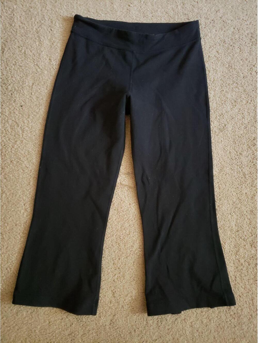 Lululemon Pants Sz 6 Black Crop Slit Womens Athletic